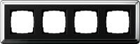 Gira 0214 642 Установочная рамка Gira ClassiX Хром-черный