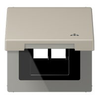 Jung ES 2990 KL LAN Откидная крышка (с возвратной пружиной)