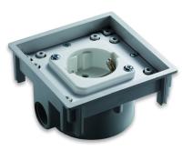 ABL 1471601 РОЗЕТКА SCHUKO, ТЕРМОПЛАСТ, 2 КАБЕЛЬНЫХ ВВОДА С РЕЗЬБОЙ, IP41