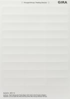 Gira 2875112 Листы для надписей для Gira F10023,7 x 66,3 мм 30 полей для надписей