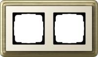 Gira 0212 623 Установочная рамка Gira ClassiX Бронза-кремовый