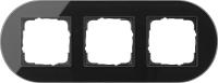 Gira 0213 135 Установочная рамка Gira Studio Черное стекло