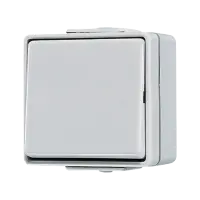 Jung 607 W Выключатель одноклавишный, перекрёстный, 10 AX 250 В ~, IP 44, WG 600
