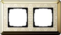 Gira 0212 673 Установочная рамка Gira ClassiX Art Латунь-кремовый