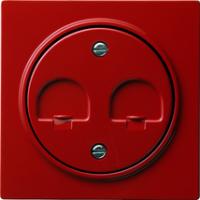 Gira 0662 43 Накладка с закрывающими задвижками для Modular Jack 2-местн.