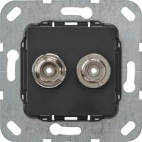 Gira 563010 Вставка BNC 2-местн.Беспаечный контакт