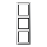 Jung A 583 NA AL Рамка с полем для надписи 17 x 54 мм и 13 x 54 ммдля вертикальной установки