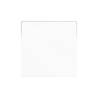 Zennio 830001709 ZS55, Защитная накладка на один переключатель 55x55 мм, Матовый белый