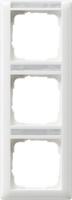 Gira 1103 03 Установочная рамка Gira Standard 55 с полем для надписи Белый глянцевый