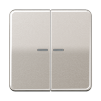 Jung CD 10921 ST RF PT KNX RF кнопка, 2 группы, Цвет: Серый, оттенок: Платиновый