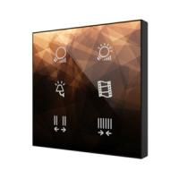Zennio ZVIF6V2 Выключатель сенсорный KNX Flat 6 V2, 6-кнопочный, LED индикация, 2хAI/DI, цвет: Цвет на выбор