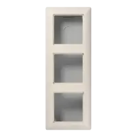 Jung AS 583 A W Накладная коробка 3-ная, duroplastic, Серия AS, слоновая кость