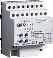 Gira 1036 00 Коммутатор KNX, 4-местн. 16 A / исполнительное устройство жалюзи, 2-местн. 16 А с ручным управлением