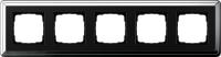Gira 0215 642 Установочная рамка Gira ClassiX Хром-черный
