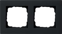 Gira 0212095 Установочная рамка Gira E2 для монтажа заподлицоЧерный матовый