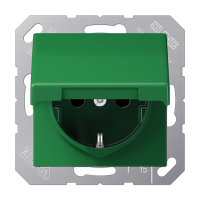 Jung AS 1520 BFKL GN SCHUKO®-розетка 16 A / 250 B ~