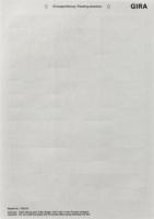 Gira 145900 Листы для надписей62 x 18 мм