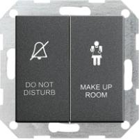 Gira 1104 28 Клавишный выключатель 10 AX 250 V~ с клавишей 2-местн. для отображения статуса гостиничного номера