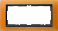 Gira 1002 87 Установочная рамка Gira Event Opaque Оранжевый с промежуточной рамкой антрацитового цвета