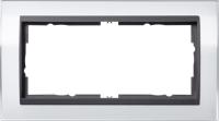 Gira 1002 728 Установочная рамка Gira Event Clear Белый с промежуточной рамкой антрацитового цвета