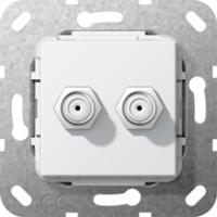 Gira 565103 Вставка гнездо SAT-F, 2-местн.Переходник