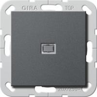 Gira 283428 Клавишный выключатель британский стандарт (BS EN 60669-1) 20 AX 250 В~ с клавишей и контрольной лампочкойВыключатель 2-пол.