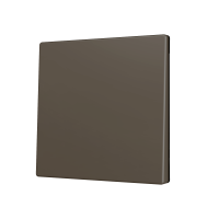 Zennio ZS70CSOFT11M ZS70, Накладка для кнопки Simple KNX Soft 70x70 мм, Наклон вниз, Мокко