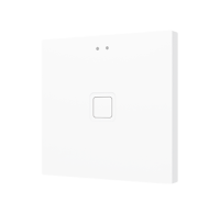 Zennio ZVITR1W Tecla RGB 1. PC-ABS Емкостный сенсорный переключатель с RGB-подсветкой, 1 кнопка, белый