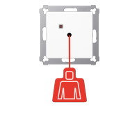 Jung NRS AS 0834 ZT WW Кнопка вызова со шнурком