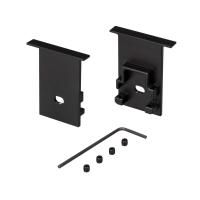 Arlight 031783 Заглушка SL-COMFORT-2542-F BLACK c отверстием (Arlight, Металл)