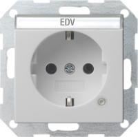 Gira 0452 015 Розетка SCHUKO 16 A 250 В~ с контрольной лампочкой и полем для надписи