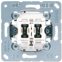 Jung 535 U 5 Двухклавишный механизм кнопок без фиксации 10 A / 250 В ~