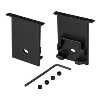 Arlight 031786 Заглушка SL-COMFORT-3551-F BLACK c отверстием (Arlight, Металл)