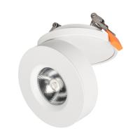 Arlight 025450 Светильник LGD-MONA-BUILT-R100-12W Warm3000 (WH, 24 deg) (Arlight, IP40 Металл, 3 года)