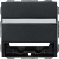 Gira 0870 005 Вставка с данными вместе с опорным кольцом и полем надписи для вставок коммуникационной техники