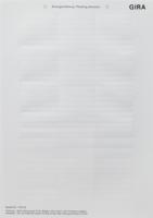 Gira 145500 Листы для надписей51,2 x 7 мм