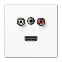 Jung MA LS 1082 WW Аудио «Тюльпан» (Cinch/RCA) / Стереоразъем (TRS 3,5 мм) / HDMI