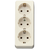 Jung 10 S 23 LA SCHUKO®-розетка 3-ная 16 A / 250 В ~