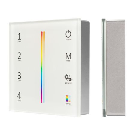 Arlight 028309 Панель Sens SMART-P55-MULTI White (3V, 4 зоны, 2.4G) (Arlight, IP20 Пластик, 5 лет)