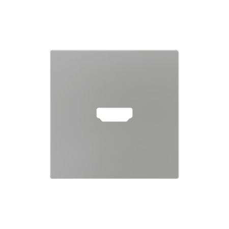 Zennio 830002506 ZS55, Накладка для двойного зарядного устройства USB C+A 55x55 мм, Матовый белый