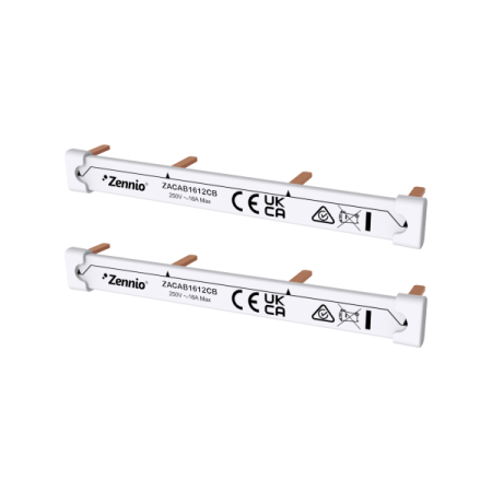 Zennio ZACAB1612CB Шина для гребенчатого фильтра ALLinBOX 1612 v3, верхняя и нижняя гребенчатая