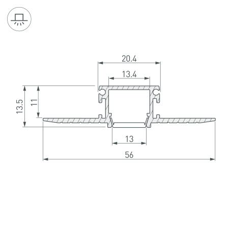 Оборудование Arlight 024017 Профиль PDS-F-HIDE-2000 (Arlight, Алюминий) по выгодной цене. Купить в Москве со скидкой.