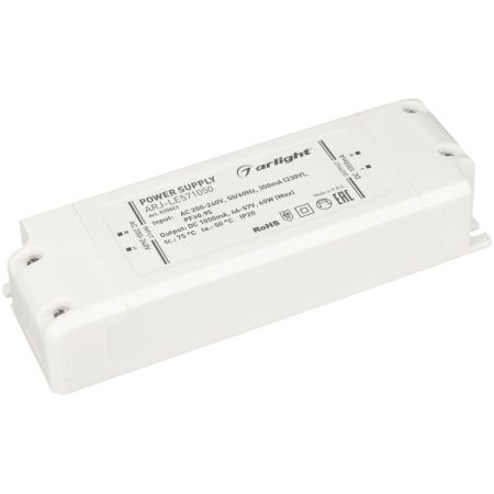 Arlight 025023 Блок питания ARJ-LE571050 (60W, 1050mA, PFC) (ARL, IP20 Пластик, 3 года)