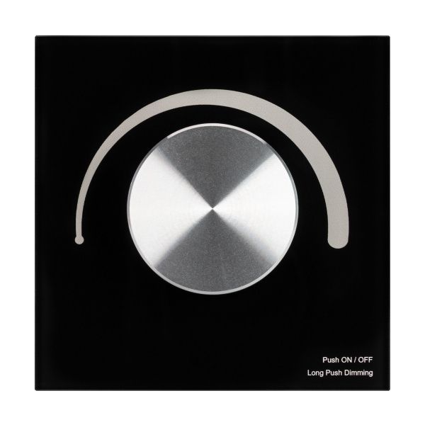 Оборудование Arlight 028433 Панель SMART-P99-DIM-G-IN Black (230V, 1.5A, 0/1-10V, Rotary, 2.4G) (Arlight, Стекло) по выгодной цене. Купить в Москве со скидкой.