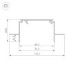 Оборудование Arlight 019884 Профиль-держатель TEK-POWER-RW70F-GH13-2000 (Arlight, Алюминий) по выгодной цене. Купить в Москве со скидкой.