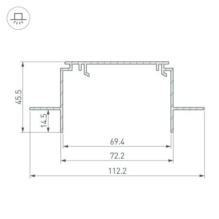 Оборудование Arlight 019884 Профиль-держатель TEK-POWER-RW70F-GH13-2000 (Arlight, Алюминий) по выгодной цене. Купить в Москве со скидкой.