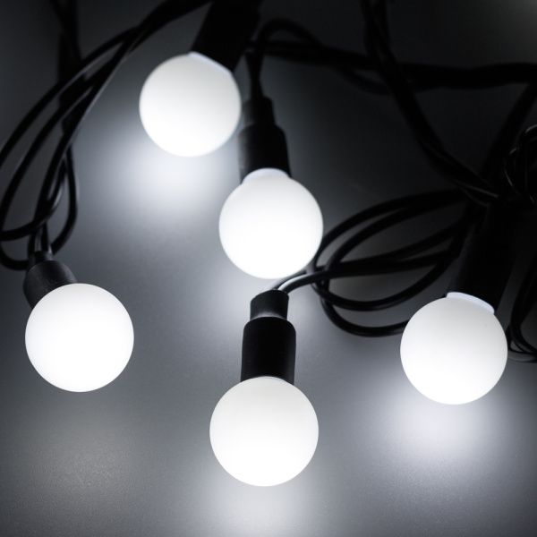 Оборудование Arlight 025601 Светодиодная гирлянда ARD-BALL-CLASSIC-D23-10000-BLACK-80LED WHITE (230V, 3.5W) (Ardecoled, IP65) по выгодной цене. Купить в Москве со скидкой.