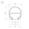 Оборудование Arlight 017306 Профиль TOP-OVAL-2000 ANOD (K13, P15) (Arlight, Алюминий) по выгодной цене. Купить в Москве со скидкой.
