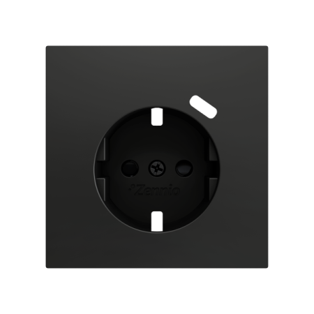 Zennio ZS70CSC1USA ZS70, Крышка для розетки Schuko с разъемом USB C 70x70 мм – Антрацит
