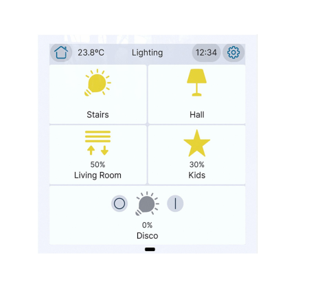 Zennio ZVICX40W Сенсорная панель CX40